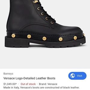 versace jeans couture combat boots